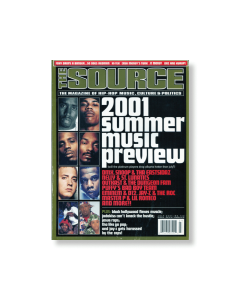 THE SOURCE MAGAZINE - SUMMER MUSIC PREVIEW COVER - JULY 2001 #142 