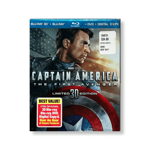 Captain-America-The-First-Avenger-3D-Blu-ray - DVD